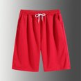 thumbnail image 2 of BXINGOHAI Men's Gym Shorts Athletic Tennis Shorts for Men with Pockets for Workout Athletic Training Red,2XL, 2 of 5