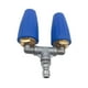 thumbnail image 2 of Boquilla de pulverización giratoria Boquilla de turbina doble Confiable Conveniente Fácil de instalar Accesorios de 4000 PSI para lavadora a presión Azul, 2 of 8