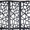 thumbnail image 3 of Roundhill Furniture Giyano Séparateur de Pièce à 4 Panneaux, Noir, 3 of 4