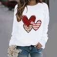 thumbnail image 1 of Styesk Chandails à Manches Longues pour Femmes, Imprimé de Cœur, Hauts de Sortie, T-Shirts Confortables et Doux à Col Rond, Chandail à Enfiler, Mode, Ample, Léger, Chandail en Molleton, Graphique de la Saint-Valentin, Hauts Décontractés, 1 of 3