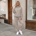 thumbnail image 4 of SUNBS 2 Piece Outfit for Women Lounge Sets Hooded Half-Zip Sweatshirt Jogger Sweatpants Workout Sweatsuit, 4 of 9