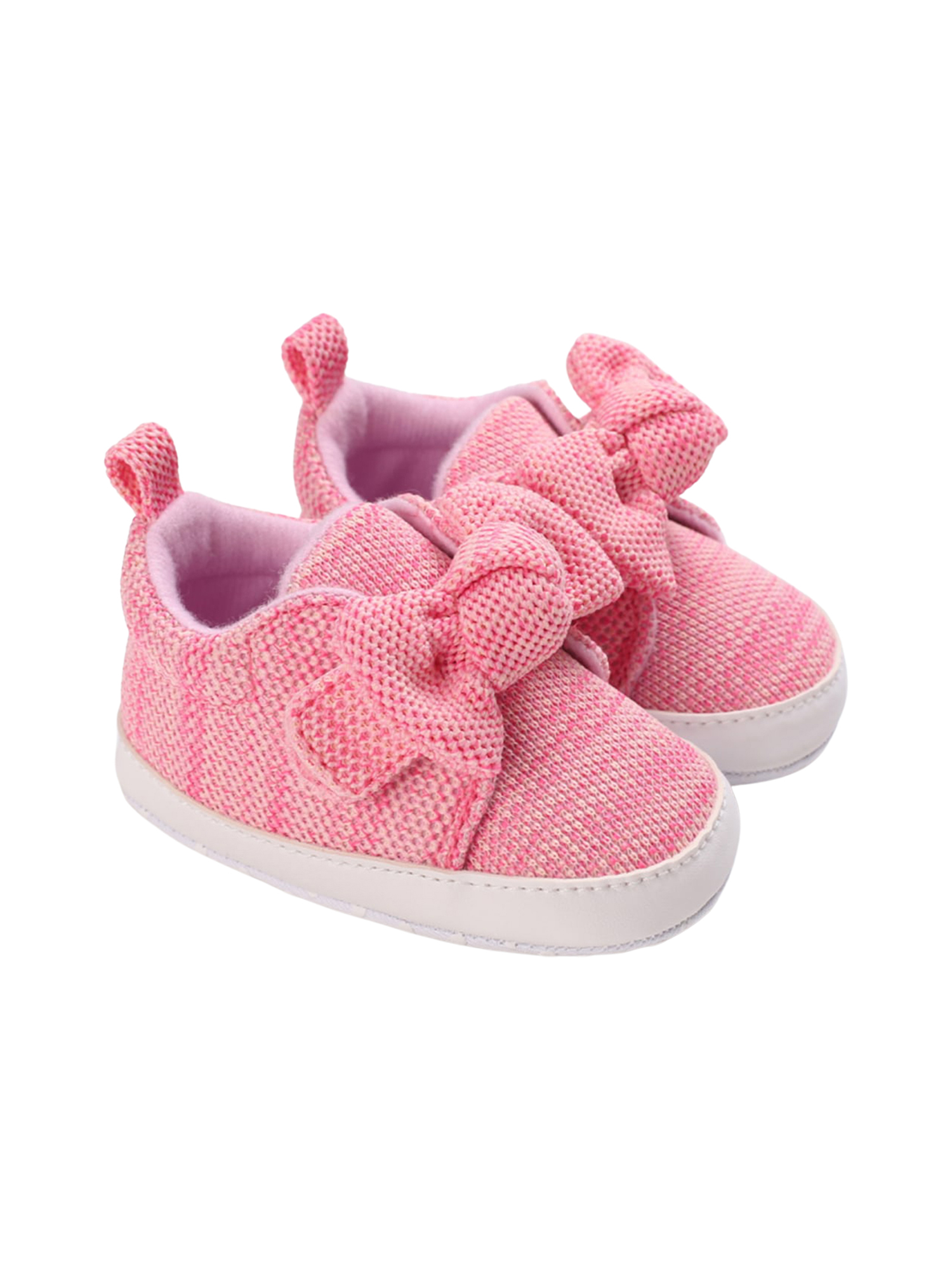 Diconna Baby Shoes Girls Bowknot Walking Shoes Pure Cotton Comfortable