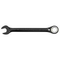 Black Chrome Combo Reversible Ratchet Wrench 7/16" - Spline