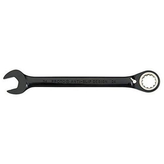 Black Chrome Combo Reversible Ratchet Wrench 7/16" - Spline