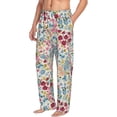 thumbnail image 2 of Balery Trendy Floral Design print Men's Pajama Pants,Ultra Lightweight Pjs,Lounge Pant-X-Large, 2 of 9