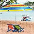 thumbnail image 3 of Gymax 7.2ft Beach Umbrella Outdoor Patio Garden w/ Carrying Bag Sand Anchor Rainbow, 3 of 10