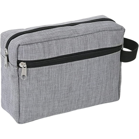 Men's Water-Repellent Travel Toiletry Bag, Wash Bag, Hand Luggage Cosmetic Bag(gray)