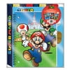 Nintendo Super Mario Brothers Stationery Bundle, Binder, Spiral Notebook, Folder