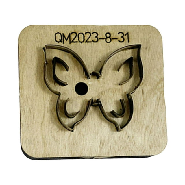 yuksok Butterfly Leather Cutting Die Sturdy Die Cutter for Keychains Jewelry Pieces