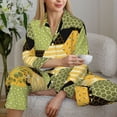 thumbnail image 6 of Naloa Bee honey Pajamas for Women Set, Womens Pajama Sets, Lounge Sets for Women, 2pjs for Women-XX-Large, 6 of 7