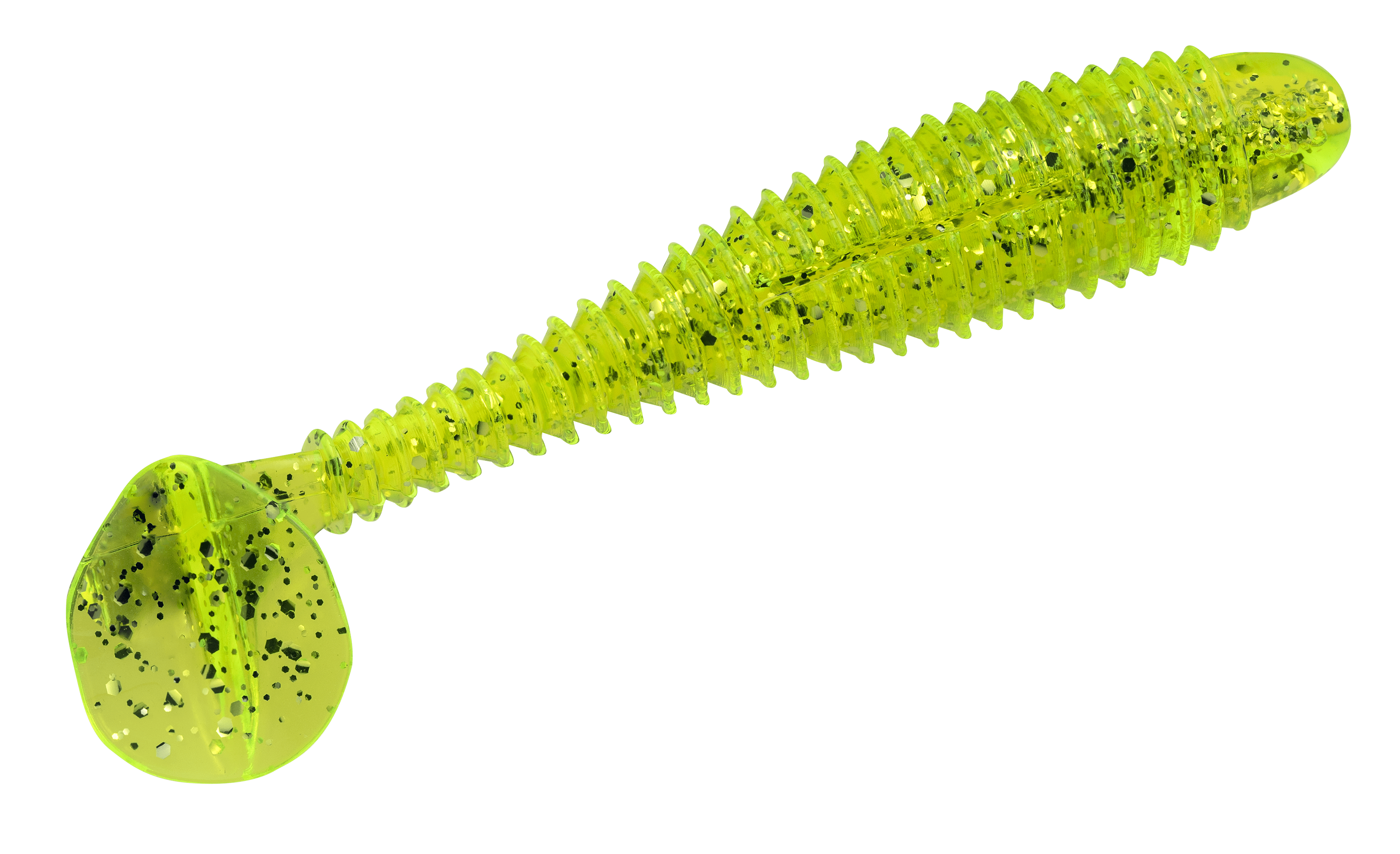 Strike King Rage Swimmer Kit 3 3/4" Chartreuse Silver Flake Soft Bait Lure