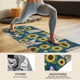 thumbnail image 4 of French Bulldog Sunflowers Floral Hot Yoga Mat Towel Non Slip for Hot Yoga - Quick-Drying Yoga Mat Cover with 4 Corner Pockets with Travel Bag - Hot Yoga Towel Non Slip 74"x26", 4 of 6