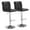 Black-2PC(Sliver Base), variant on SAETSFEG Bar Stools Set of 2, Thickened Seat Cushion Adjustable Swivel Bar Stool with Backrest, Counter Height PU Leather Bar Chairs for Kitchen Island, Dining Room, Black-A