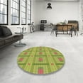 thumbnail image 4 of Ahgly Company Machine Washable Indoor Rectangle Transitional Dark Yellow Green Area Rugs, 2' x 5', 4 of 7
