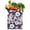 White-546, variant on Floral and Hummingbird Canvas Tote – Bright and Colorful Watercolor Reusable Bag
