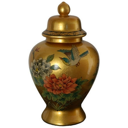 Oriental Furniture Temple Decorative Urn
