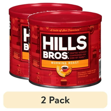 (2 pack) Hills Bros. Morning Roast Ground Coffee, Light Roast, 24 oz. Can