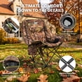 thumbnail image 5 of ABORON Oversized Heated Rocking Camping Chair for Adults- 400lbs Capacity Padded Camping Recliner w/ 3 Levels Heat - Folding Lawn Chair with Side Pockets for Camp Patio Backyard, 5 of 7