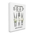 thumbnail image 3 of Stupell Industries Floral Clothespin Silhouette Vintage Script Soap Signage Graphic Art Gallery Wrapped Canvas Print Wall Art, Design by Lettered and Lined, 3 of 5