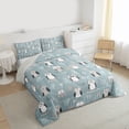thumbnail image 3 of Homewish Funny Kawaii Owl Bedding Comforter Set, Cute Cartoon Animal Twin Comforter Sets, Teens Kids Boys Girls Reversible Bedding Set, Breathable Home Decor, 2pcs, 3 of 8