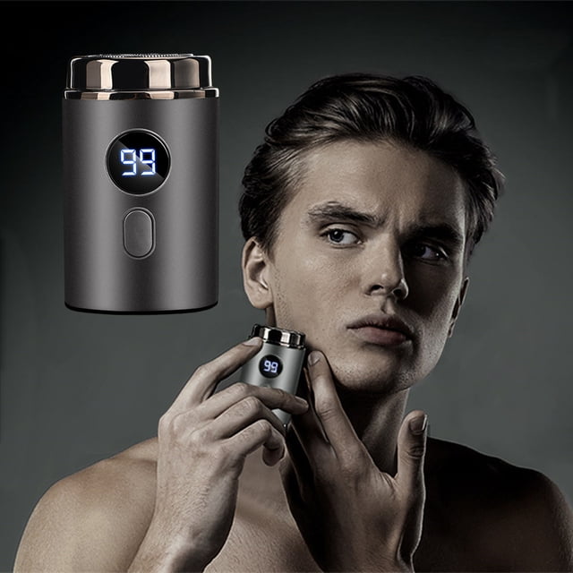 Danhjin Mini Shaving Razor Mini Shaver New Floating Head Shaver Type C Fast Charging Men's Shaver Multifunctional Men's Rechargeable Long Life Shaver