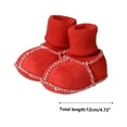 thumbnail image 3 of Holloyiver Warm Fur Baby Sock Shoes, Winter Warm Snow Boots Soft Sole Crib Shoes Booties for Newborn Infant Toddler, 3 of 6