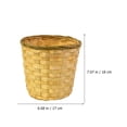 thumbnail image 6 of PAMINGONO Home Decoration Tea Basket Khaki Bamboo 1Pack, 6 of 11
