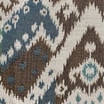 thumbnail image 2 of Plutus Shoshone Valley Blue Brown Ikat Luxury Outdoor/Indoor Throw Pillow, 2 of 2