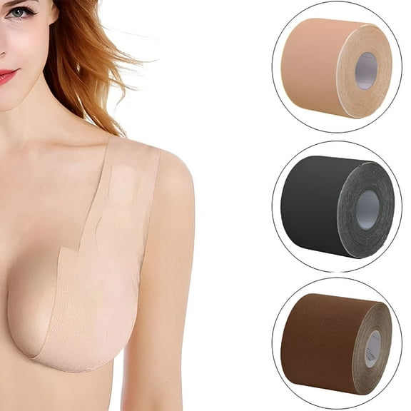 QARUN Breast Lift Tape, Breathable Athletic Tape, Waterproof Non-Woven Wraps
