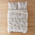 thumbnail image 5 of Levtex Home - Capian Sea Neutral Quilt Set - King Quilt (106x92in.) + Two King Pillow Shams (106x92in.) - Coastal - Taupe, Cream, Grey - Reversible - Cotton Fabric, 5 of 6