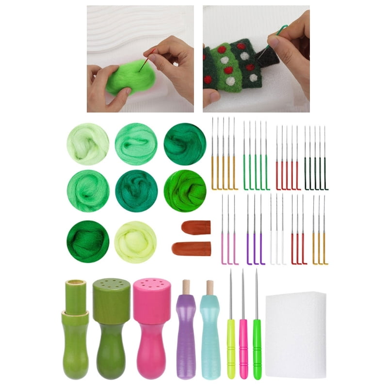 Zecic Needle Felting Starter Kits Craft Supplies Needle Felting Set with Felting Tool