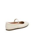 thumbnail image 3 of Women’s Soft Square Toe Mary Jane Ballerina Flats with Adjustable Ankle Strap, 3 of 5