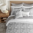 thumbnail image 3 of Levtex Home Adare Grey Reversible Full/Queen Quilt Set (88x92in) with 2 Pillow Shams (26x20in) - Floral Bedding - Grey White - Cotton Full/Queen Size Quilt Bedding Set - Lightweight, Soft, Pre-Washed, 3 of 5