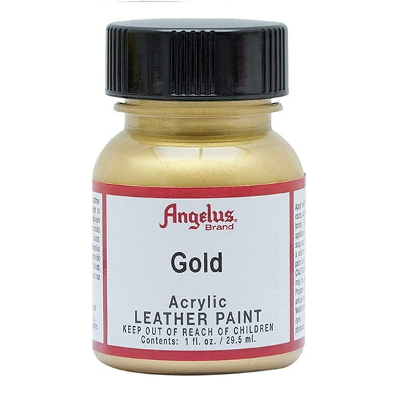 Angelus Acrylic Leather Paint - 1 Ounce, Gold