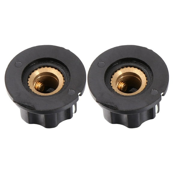 15 Pcs Potentiometer Knob Knurled Shaft Knob Rotary Switch Knob Volume Knob Black Knob Rotary Knob