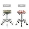 thumbnail image 4 of Cauagu Ladybug With Flower Print Round Stool Covers,Seat Cushion for Round Bar Stool Chair Seat Cover for Bar Round Chair Fits for 12/13/14in Bar Stool Cushion, 4 of 7