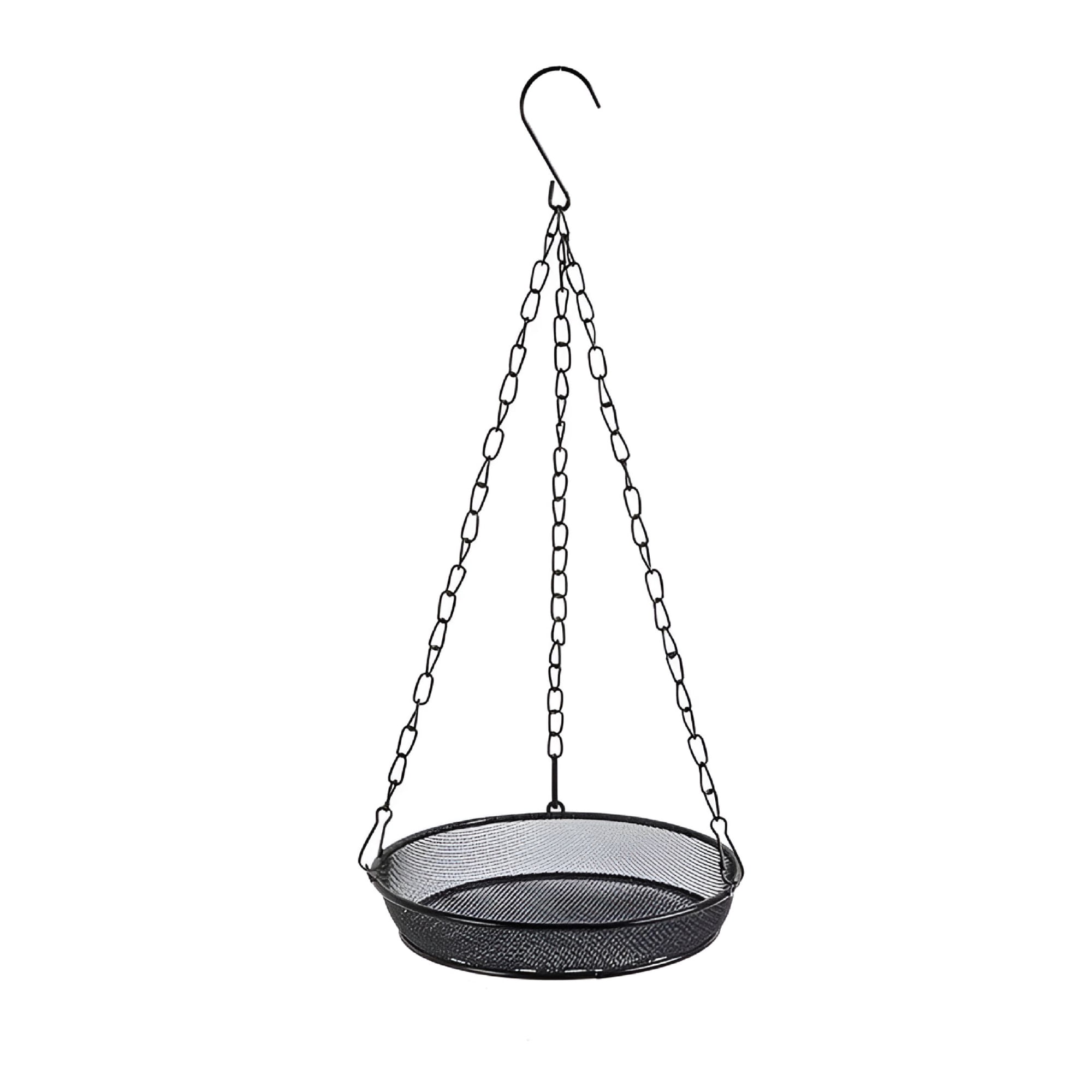 ACDANC Hanging Bird Feeder for Garden Yard Outside, Metal Mesh Platform Tray with Open Design, Flat Bird Seed Feeder Attracts Finches Cardinals and Wild Birds, Lightweight Outdoor Bird Feeder