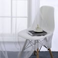 thumbnail image 3 of Sheer Curtains Set of 2, Window Solid Sheer Curtain Drapes Grommet Top Panels for Bedroom Living Room Kitchen Color: White, 3 of 5