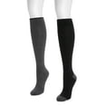 thumbnail image 5 of MUK LUKS Women's Regular Width Compression Cotton Knee-High Socks, 2-Pack, Shoe Size 6-10, 5 of 8