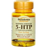 Sundown Naturals 5-HTP Capsules Maximum Strength 30 Capsules - (Pack of 4)