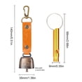 thumbnail image 2 of Yucurem Bear Bell with Emergency Whistle Set Loud Bear Bell for Bear Deterrent Essential for Adventure (Orange), 2 of 10