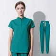 thumbnail image 1 of Bata quirúrgica de alta gama, ropa de lavado para quirófano dental, ropa elástica para cepillos de manos para mujeres, conjunto de ropa de trabajo bucal para médicos y enfermeras, 1 of 6