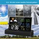 thumbnail image 3 of VA Color Screen Digital Weather Station Forecast Weather Station Radio Clock Home Hygrothermograph EU Plug A, 3 of 5