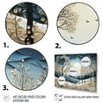 thumbnail image 3 of Designart "Blue White Modern Scandinavian Winter Painting III" Modern-Scandinavian Wall Decor, 3 of 5
