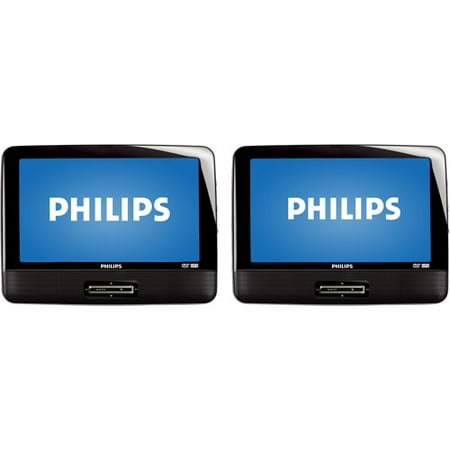 Philips PD9016 9" Dual Screen Portable DVD Player with Dual DVD Players