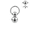 1.6*12mm*8/10mm-2balls, variant on 1/3 PC 12G/14G Stainless Steel Genital Ring for Ear Nipple PA Guiche Piercing Jewelry