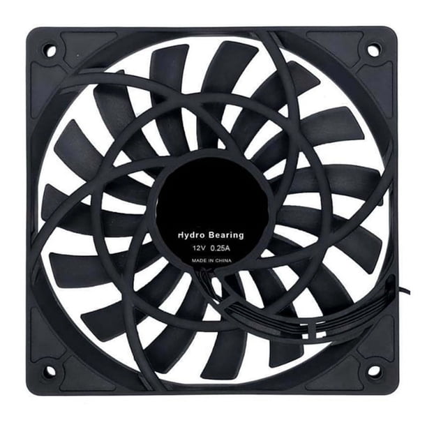 Mute 120Mm 12Cm PWM Ventilador de RefrigeracióN Delgado 12Mm, 120X120X12Mm DC 12V 0.25A 1400RPM Ordenador PC Carcasa Chasis Enfriador Silencioso
