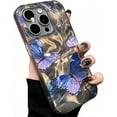 thumbnail image 6 of for iPhone Case,Water Ripple Butterfly Pattern Silicone Bumper Camera Lens Protection Soft Shockproof Phone Case (Pink,iPhone 15 Pro), 6 of 6