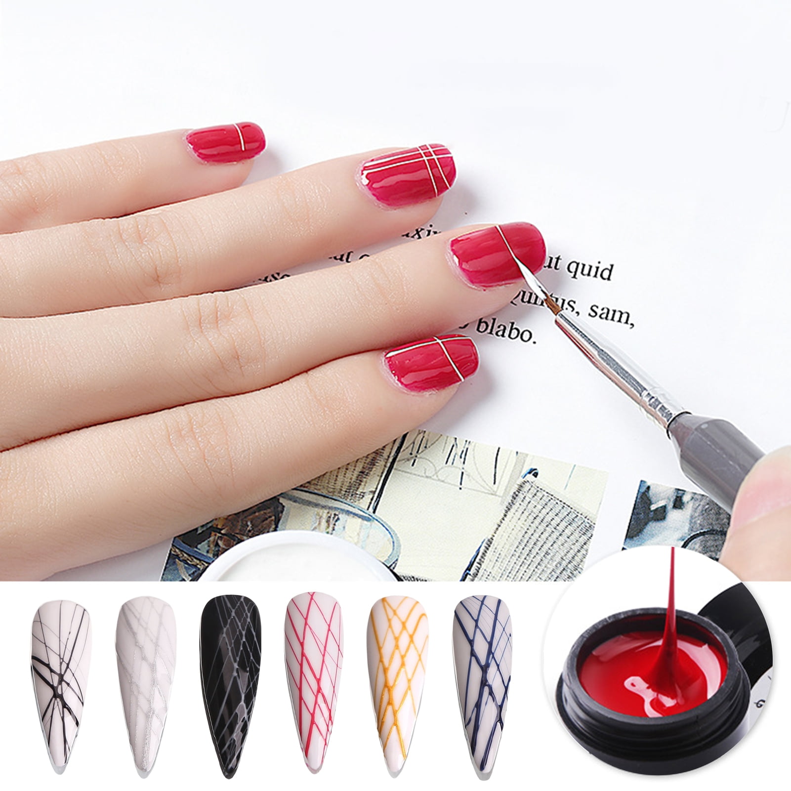 Sunjoy Tech 5ml Nail Art Glue High Stretchy Decorative Plant Colorants