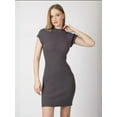 thumbnail image 2 of Knitted High Neck Midi Casual Dress, 2 of 5